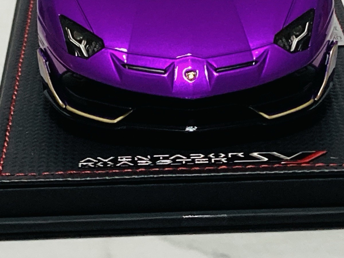 1:18 MR Collection, Lambo Aventador SVJ Roadster, Purple
