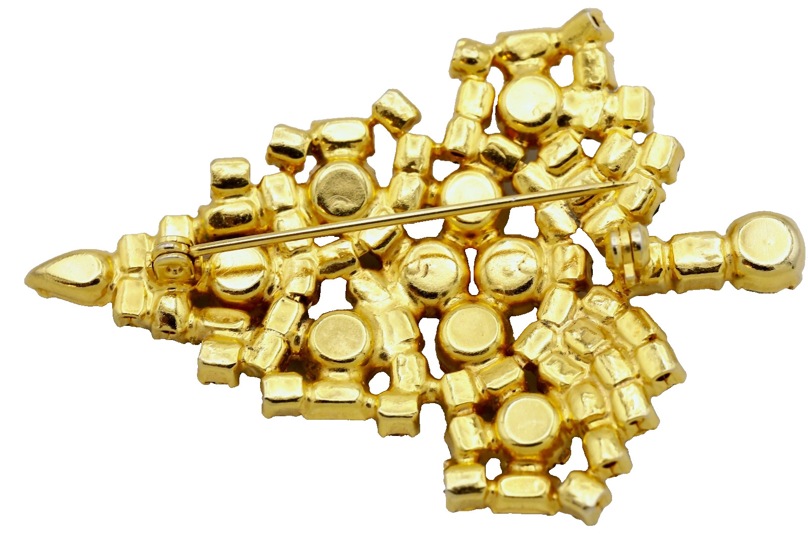 Unsigned Warner Style Prong Set Rhinestone Christ… - image 6