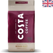 Costa Coffee Signature Blend Whole Bean Medium Roast 12 oz |  & Certified