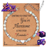 Perlenarmband Damen NatüRliche Heilsteine Geschenk FüR Frauen Schmuck