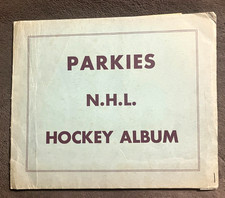1953-54 PARKIES / PARKHURST NHL HOCKEY ALBUM WITH 11 UNUSED CARD HOLDERS, RARE
