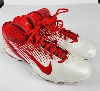 Nike | Alpha Talon Menace Elite TD Sz 14 | Chiefs | Red White Team Issued Cleats