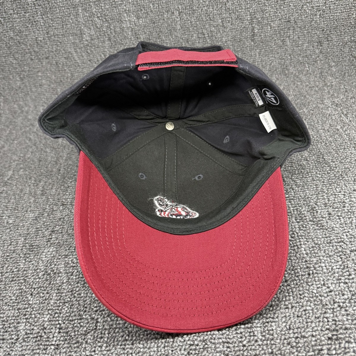 Cleveland Indians Chief Wahoo '47 Brand Kids MVP Adjustable Hat Black Red New