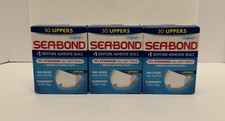 3 Packs Of Sea-Bond Upper Adhesive Denture Seals, Original, 30 Ct New/Sealed.