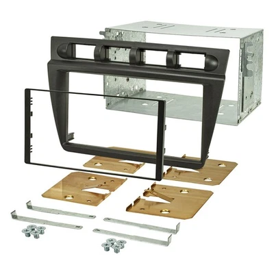 Cache radio double DIN compatible avec autoradio Kia Picanto SA 2004-2007 noir - Photo 1/3