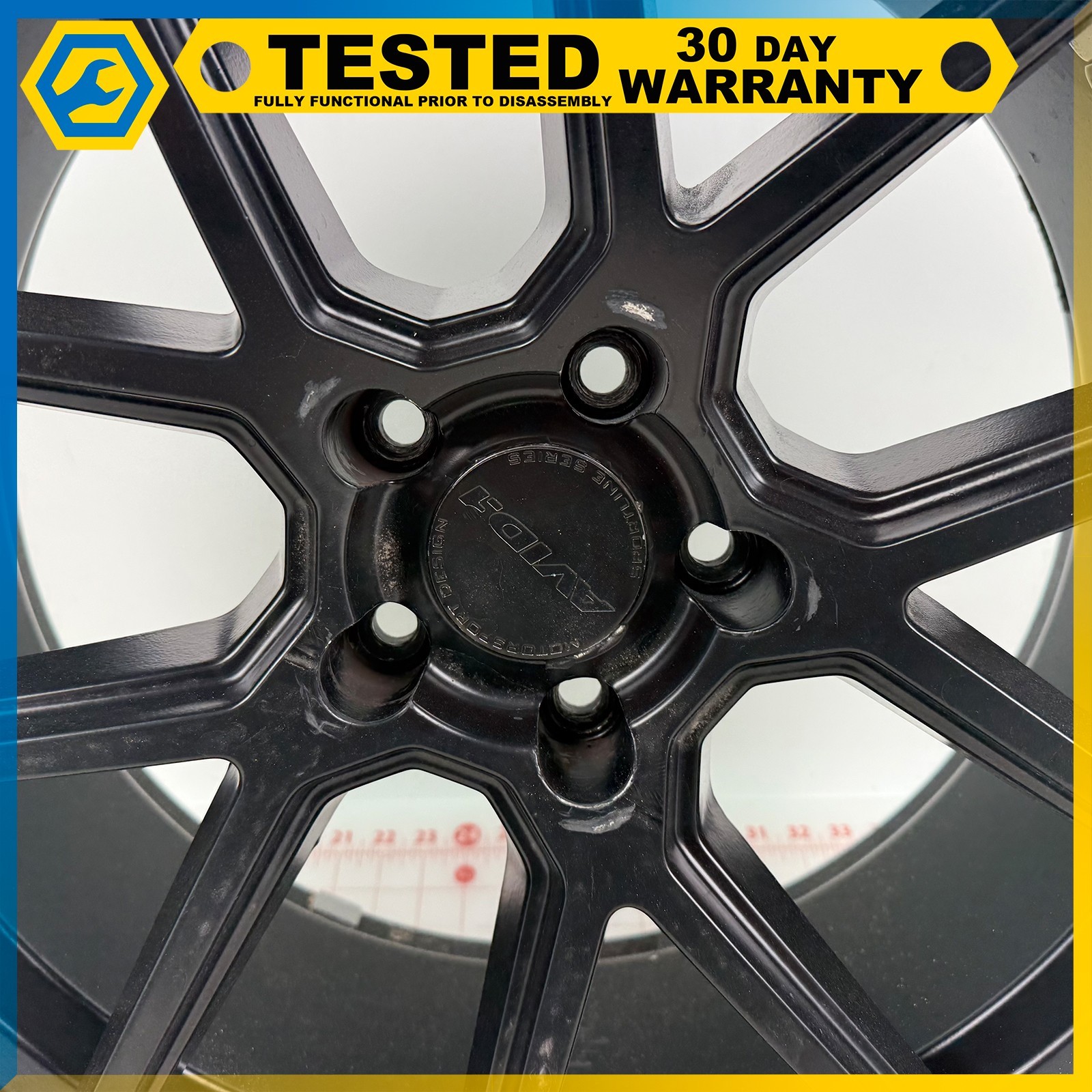 14-24 MASERATI GHIBLI 20 X 9J FRONT WHEEL RIM BLACK OEM