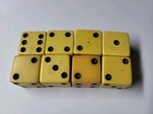 8 Vintage Bakelite Dice