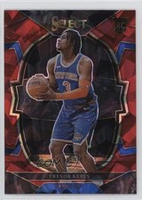 2022-23 Panini Select Concourse Red Cracked Ice Prizm Trevor Keels #84 15ej