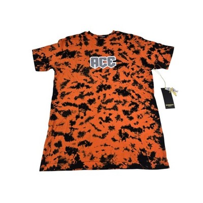 Banana Monkey ACE Orange Tie-Dye Cotton T-shirt Men's Size Medium NWT Streetwear