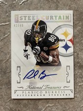 Plaxico Burress 2015 Panini National Treasures Steel Curtain Auto /49