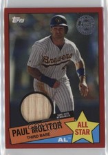 2020 Topps 1985 Baseball All-Stars Relics Red 6/25 Paul Molitor HOF uk2