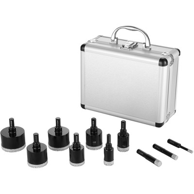 Diamond Core Drill Bit Set 10 PCS 6/10/12/20/25/30/35/40/45/50mm Hole Saw