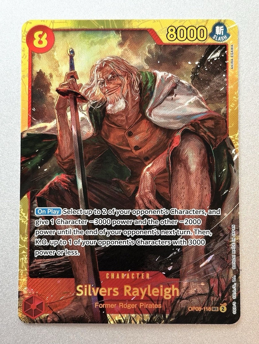 One Piece TCG Silvers Rayleigh OP08-118 NM - Two Legends - English