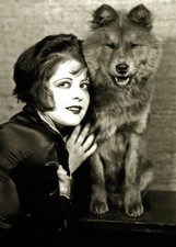 CLARA BOW and Her CHOW Dog in 1926 - Photo Image 5 x 7 in