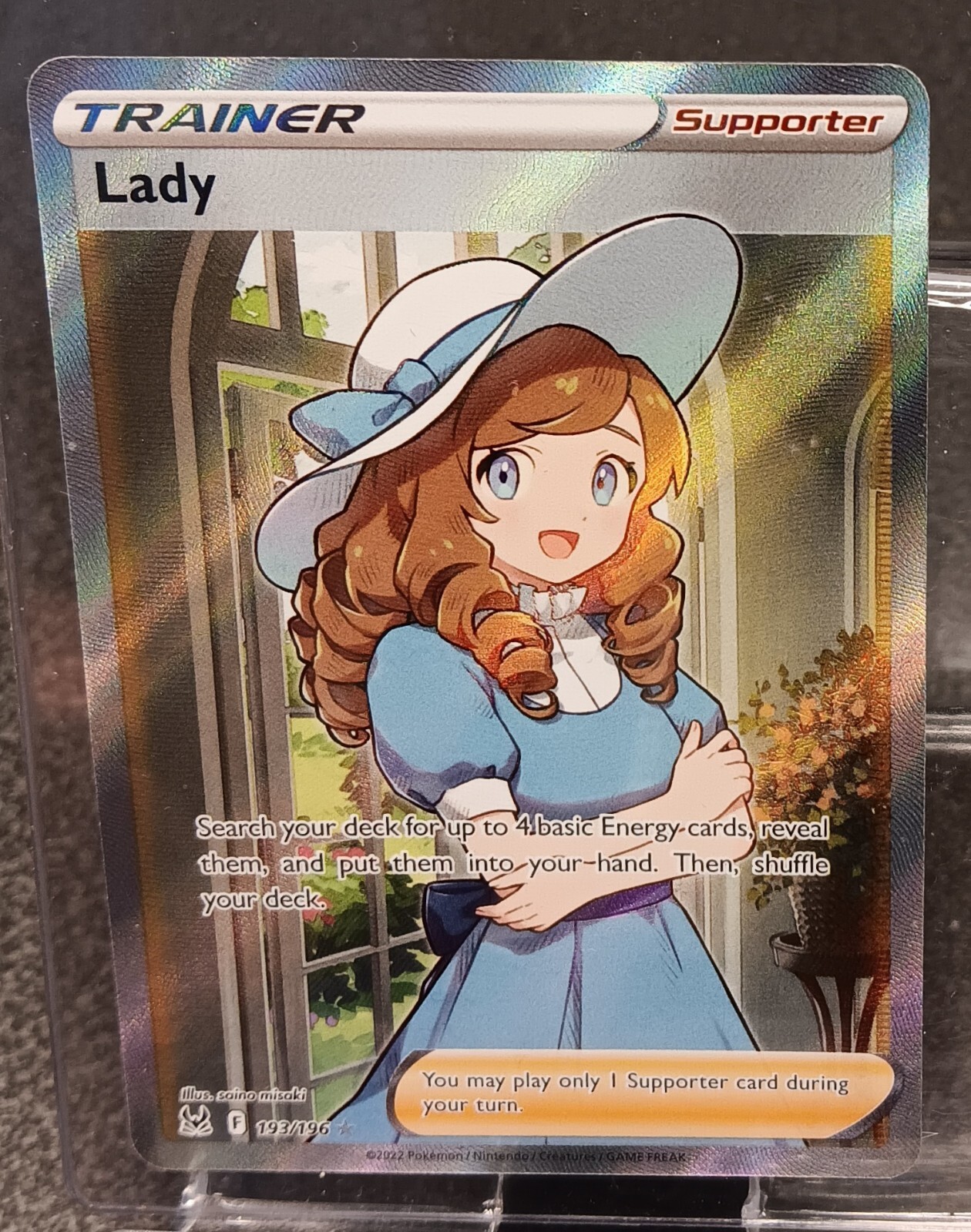 Pokémon Lost Origin - Lady 193/196 Full Art Ultra Rare Trainer - NM/M