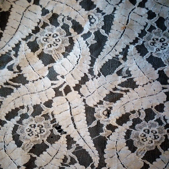 Antik Pfad Tisch- IN Spitzen-, Tischdecke, Vorhang - Bild 3 von 4