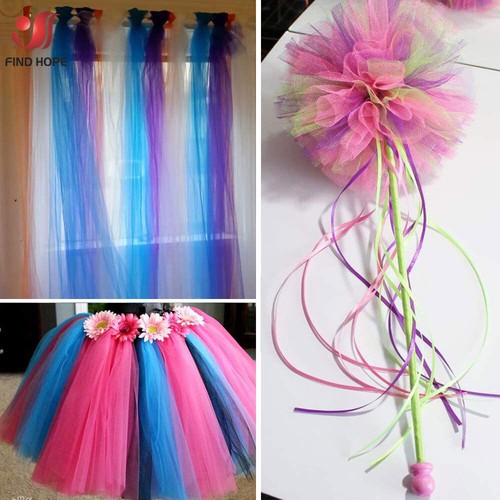 Tulle Fabric 6"X10yds Wedding Bridal Party Festival Decor Bow Tutu Sewing Craft - Picture 2 of 20