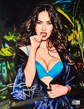 Megan Fox Sexy Authentic Signed 11x14 Photo Bite BAS Beckett Witnessed