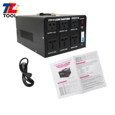 3000W Voltage Converter Transformer Step Up/Down 110V-120V to/From 220-240V US