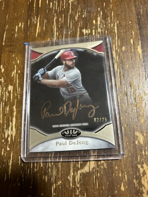 2020 Topps Tier One Prime Performers Autographs Bronze Ink Paul Dejong Cardinals
