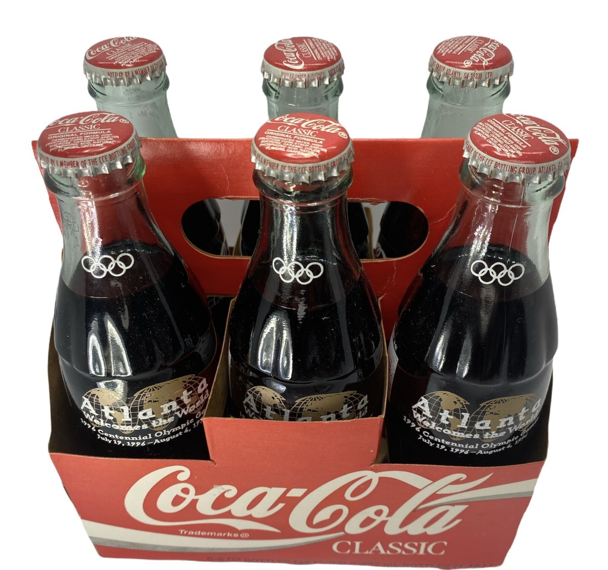 COCA COLA Atlanta 1996 Olympics Full Collection Of 6 Bottles in