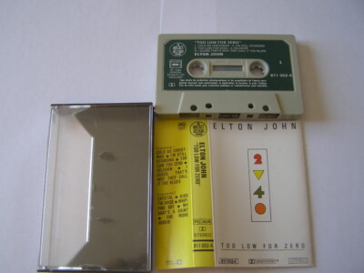 K7 Kassette Audio Tape Elton John Too Low For Zero