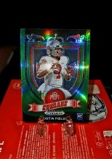 2021 Panini Prizm Draft Picks - Crusade Green Wave Prizm #163 Justin Fields (RC)