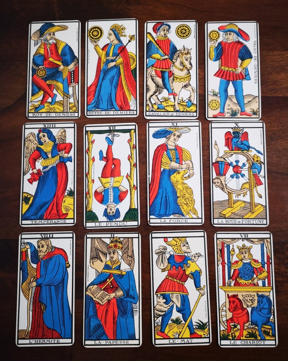 Tarot Grimaud 78 Cartes - Édition Smir Rétro Vintage - Fabriqué En France