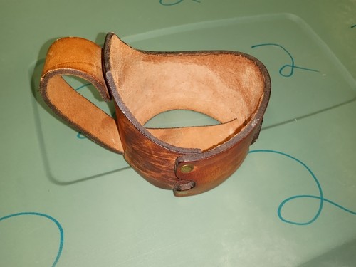 Vintage El Cid "MX" Dirtbike Motocross Leather Wrapped Mug Cup Peacekeeper - Picture 5 of 7