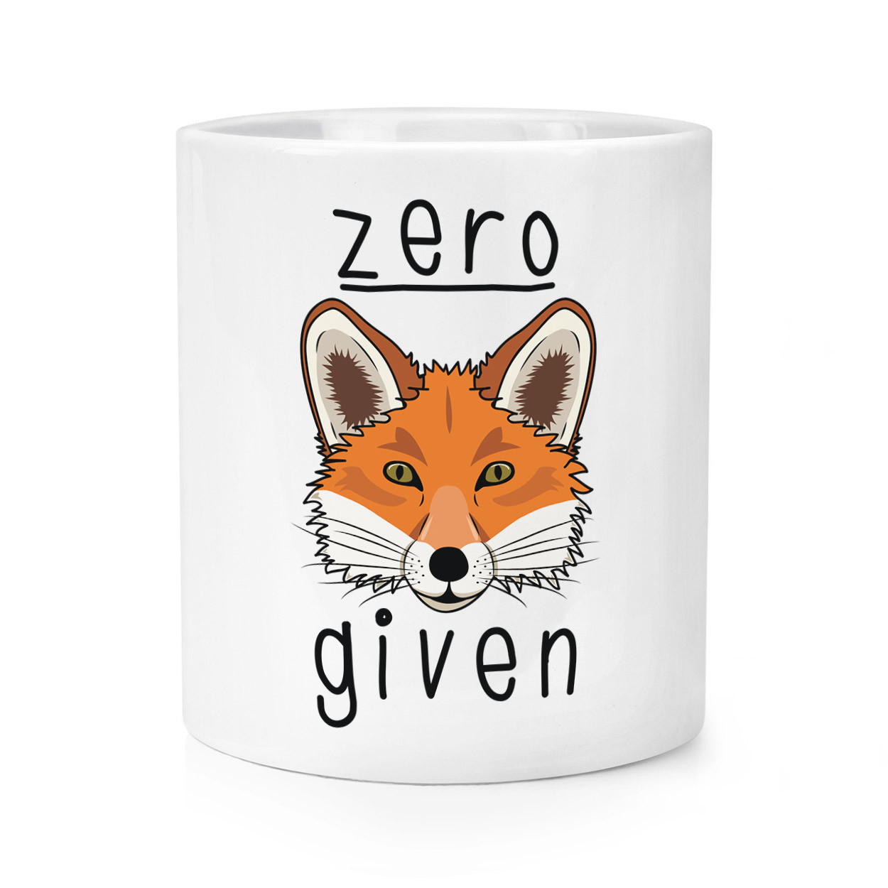 Zero Fox Given Makeup Brush Pencil Pot - Funny Joke Rude