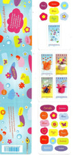 france. carnet "les timbres a stickers". annee 2007.non plié.