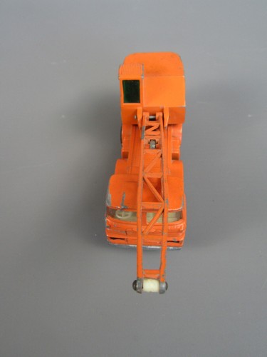 B363 Vintage 1971 Matchbox K12 UK Scammell Mobile Crane Orange Super Kings - Picture 4 of 11