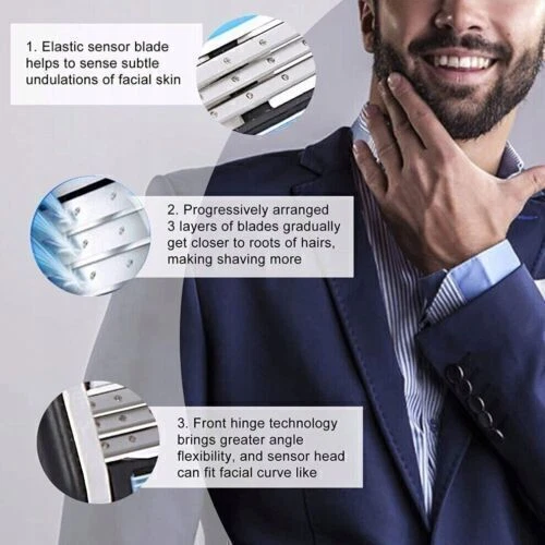 24 Gillette Mach3 Rasierklinge für Herren Nachfüllpatronen Classic Razor - Bild 3 von 3