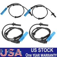 4PCS Front & Rear ABS Wheel Speed Sensor Fit for BMW 525i 528i 530i 535i 550i