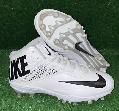 Nike Zoom Code Elite 2014 3/4 TD Football Cleats White Size 10.5 603368-101 New