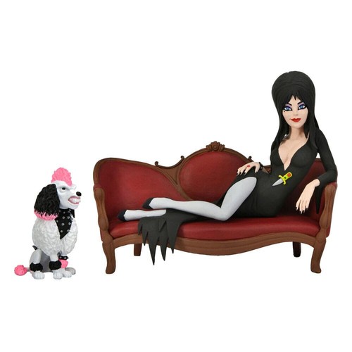 Neca Toony Terrors Elvira, Mistress of the Dark Figure Elvira on Couch 15 cm 1F - Picture 2 of 4