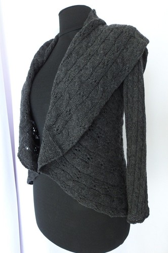 NUEVO CON ETIQUETAS 100% Cachemira Bloomingdales Crochet Cable Tejido Círculo Cárdigan Suéter $295 - Imagen 4 de 11