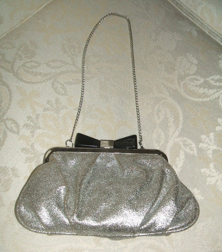 Silver bag shop new look