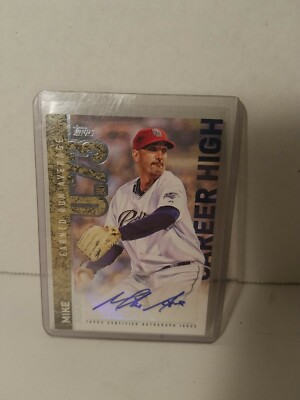 2015 Topps Career High Mike Adams #CH-MA Autograph!