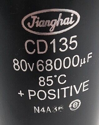 Electrolytic Capacitor 68000uF 80V Screw Terminal Jianghai Electrolytic Capacitor 68000uF 80V Screw Terminal Jianghai