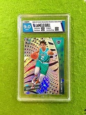LAMELO BALL ASTRO PRIZM ROOKIE CARD GRADED 9 HGA 9.5 x3 RC 2020 Revolution Astro