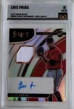 Luis Frias 2022 Panini Select Rookie Jersey Autograph Holo Prizm /199 GG 8 NM-MT
