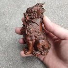 Vintage Carved Beautiful Sculpture Dragon Figurine Statue Wood Wooden Home Decor