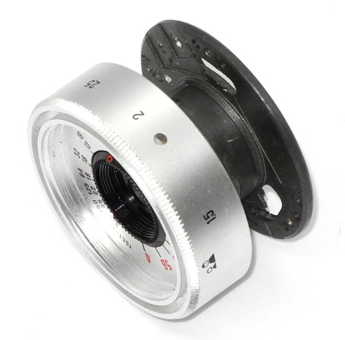 Lens block with helicoid Triplet-43 f4/40mm ,silver