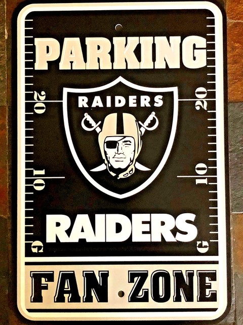 18" x 12" Raiders Fan Zone Parking Sign - Las Vegas Raiders | eBay
