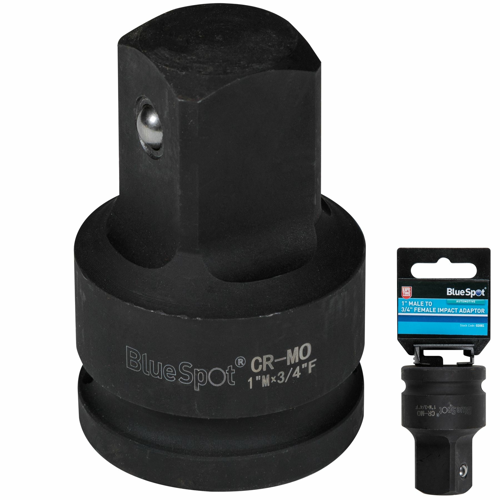 BlueSpot Impact Adaptor Socket Reducer 3/4"" Drive Female to 1"" Drive Male