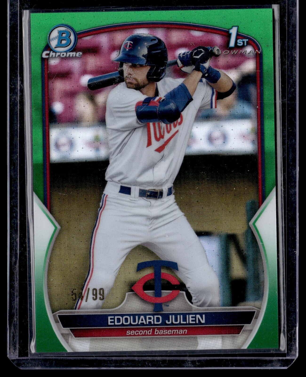 2023 Bowman Chrome Edouard Julien 1st green REFRACTOR /99 BCP-82