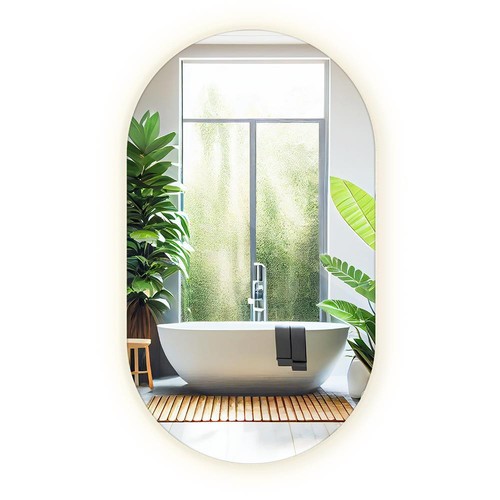 Miroir Mural Ovale à LED