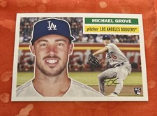 2023 Topps Archives 1956 Topps #46 Michael Grove Los Angeles Dodgers RC