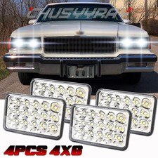 4pcs 4x6 Inch Led Hi Lo Beam Headlights For Chevrolet Caprice 1977 To 1986
